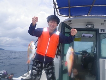 マリントピアで釣り体験